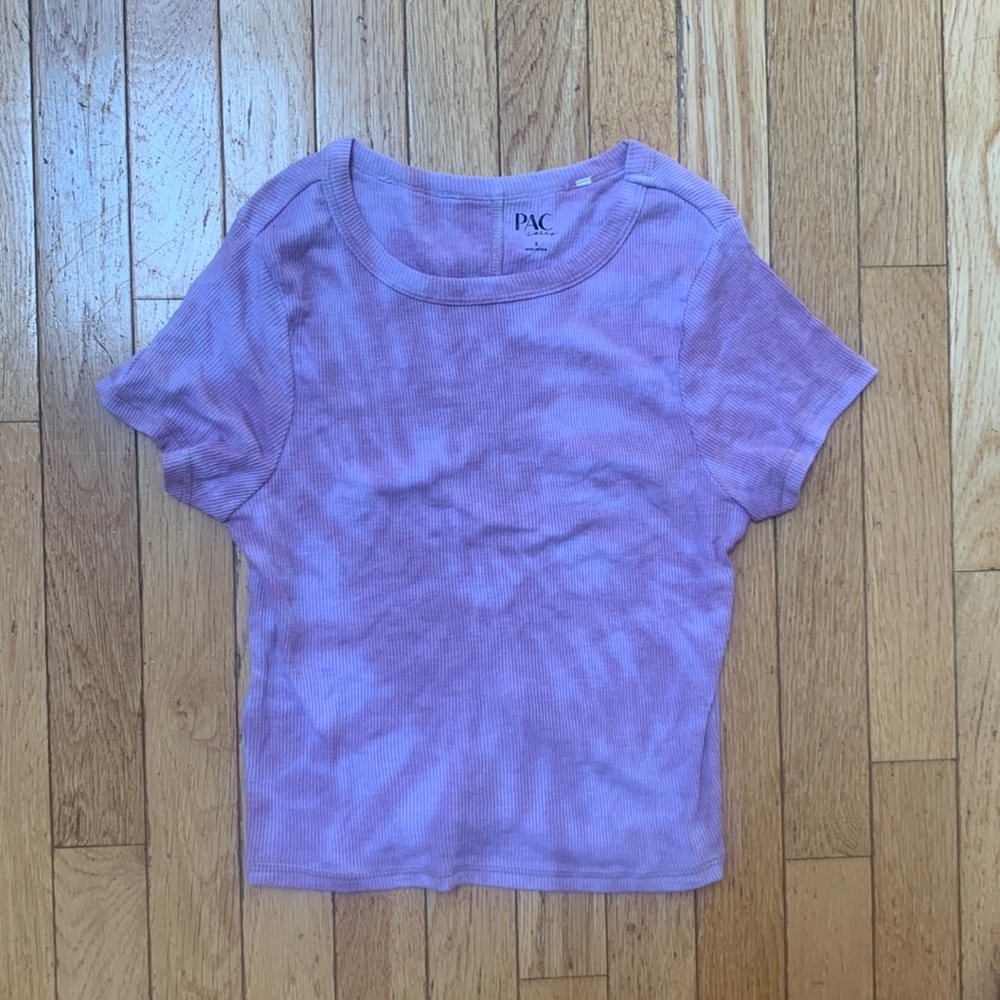 Pacsun Light Tye Dye Cropped T-shirt
